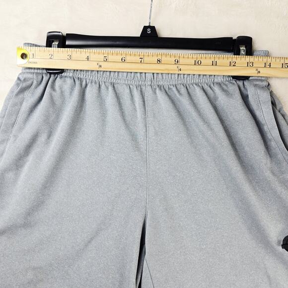 Legend Shorts Mens Large Gray Fitness Gym Running Casual Zipper Pocket - Picture 9 of 12